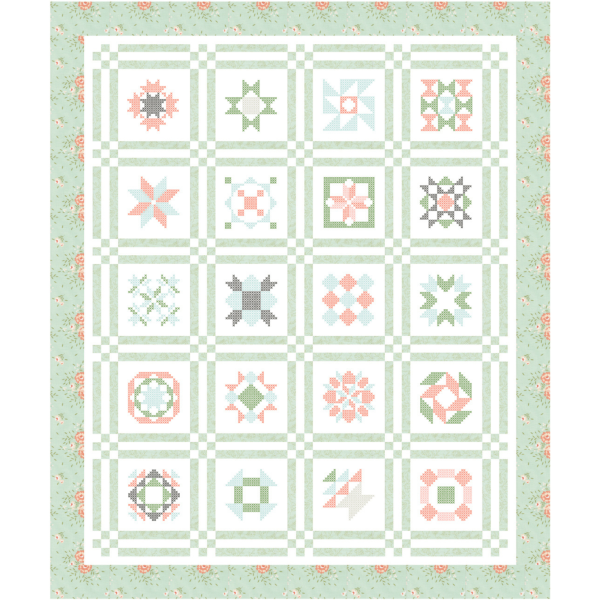 PRESALE Yesteryear Custom Quilt Kit With Abloom by Corey Yoder for Moda Fabrics | Pattern by Coriander Quilts by Corey Yoder Online