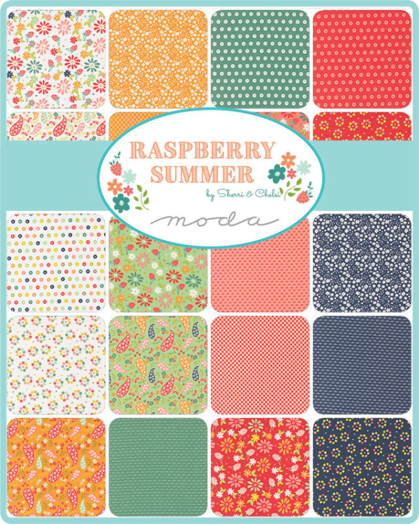 Raspberry Summer Dots Fresh Grass Yardage by Sherri & Chelsi for Moda Fabrics | 37692 18 Discount - Image 4